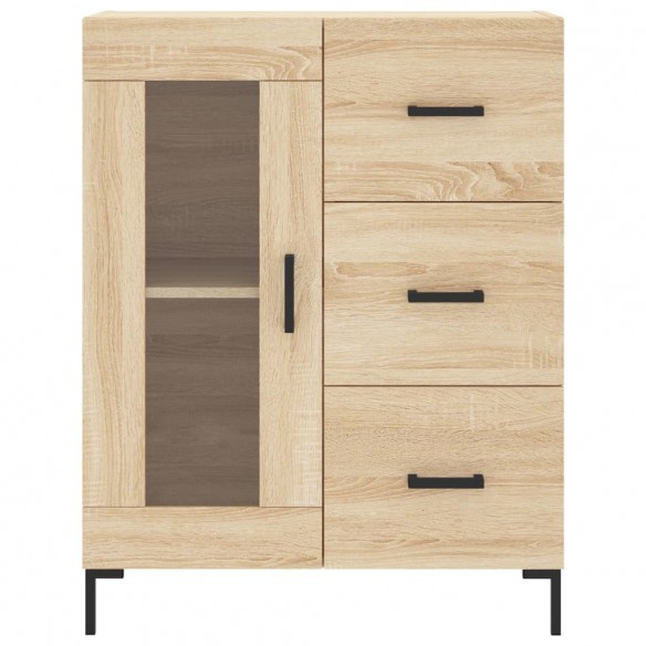 Buffet haut Chêne sonoma 69,5x34x180 cm Bois d'ingénierie