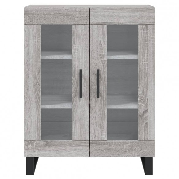 Buffet haut Sonoma gris 69,5x34x180 cm Bois d'ingénierie