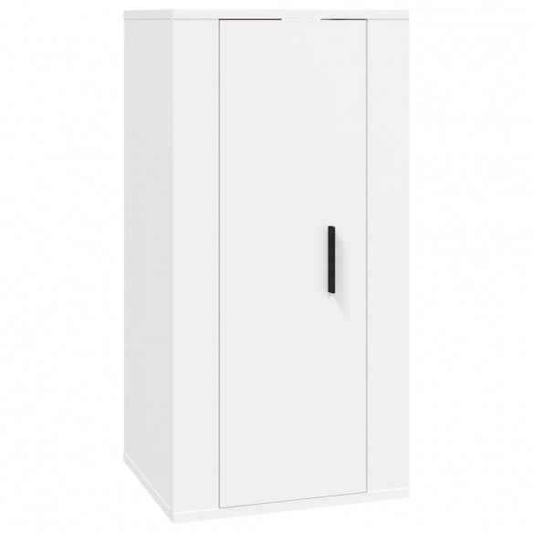 Ensemble de meubles TV 8 pcs Blanc Bois d'ingénierie