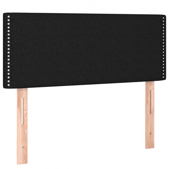 Cadre de lit avec matelas Noir 120x200 cm Tissu