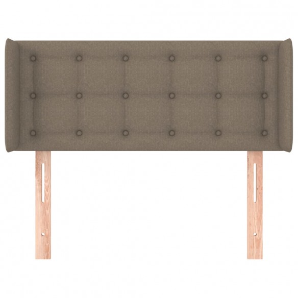 Tête de lit avec oreilles Taupe 83x16x78/88 cm Tissu