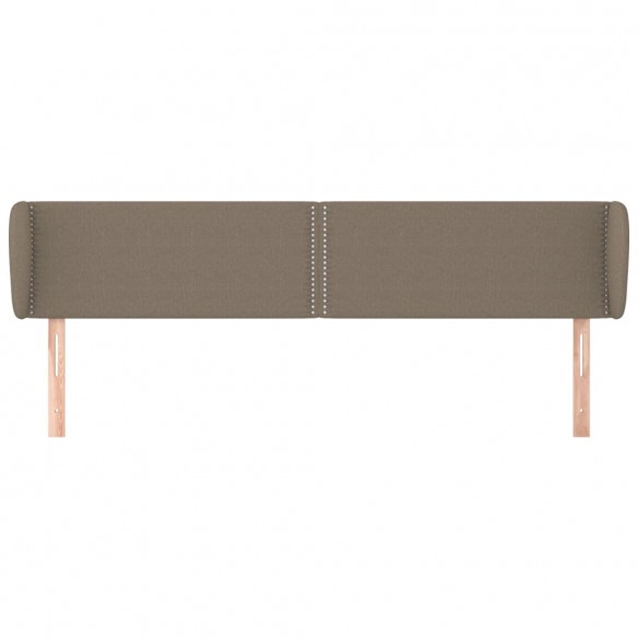 Tête de lit avec oreilles Taupe 163x23x78/88 cm Tissu