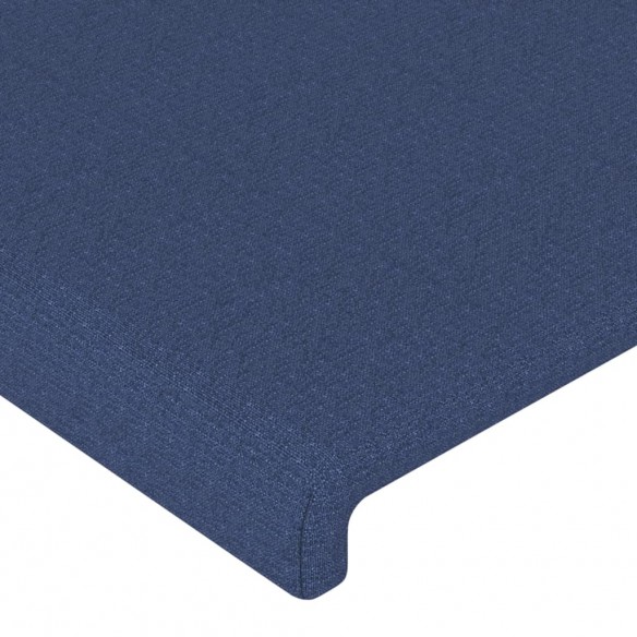 Tête de lit avec oreilles Bleu 83x23x78/88 cm Tissu