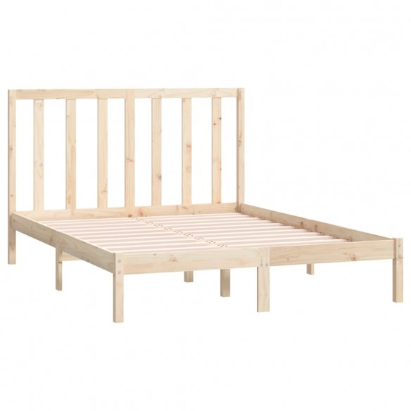 Cadre de lit bois de pin massif 135x190 cm double