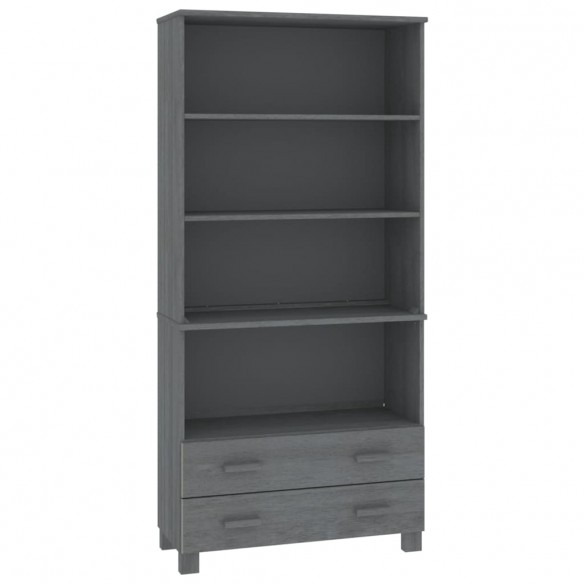 Buffet HAMAR Bois massif de pin Gris foncé