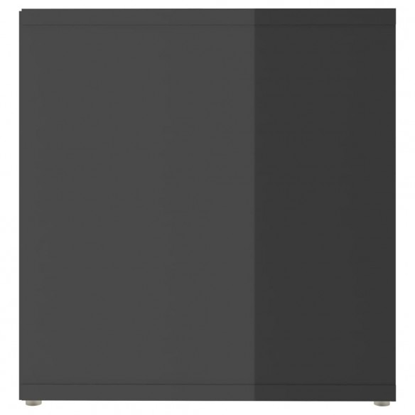 Meubles TV 2 pcs Gris brillant 72x35x36,5 cm Aggloméré