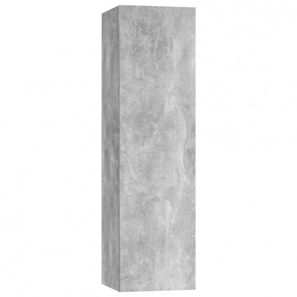 Ensemble de meuble TV 3 pcs Gris béton Aggloméré