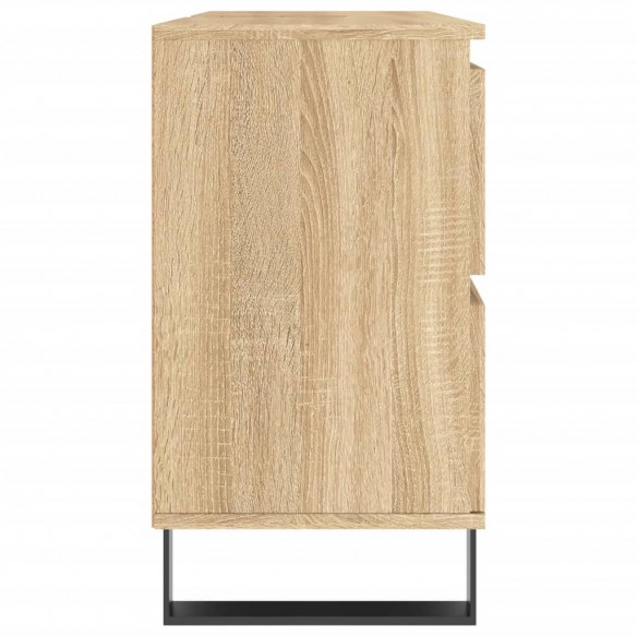 Armoire salle de bain chêne sonoma 80x33x60cm bois d'ingénierie