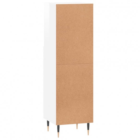 Armoire de salle de bain blanc brillant 30x30x100 cm