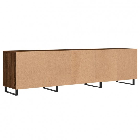 Meuble TV chêne marron 150x30x44,5 cm bois d'ingénierie