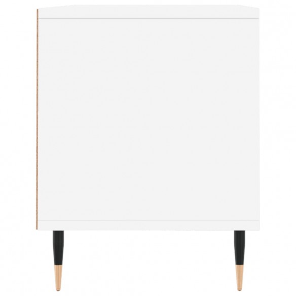 Meuble TV blanc 100x34,5x44,5 cm bois d'ingénierie