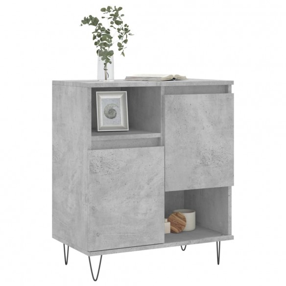 Buffet Gris béton 60x35x70 cm Bois d'ingénierie