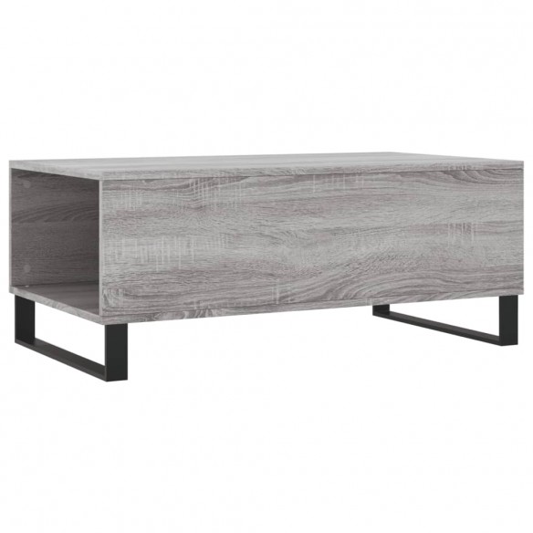 Table basse Sonoma gris 90x50x36,5 cm Bois d'ingénierie