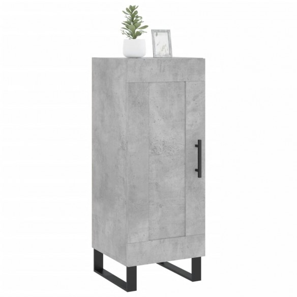 Buffet Gris béton 34,5x34x90 cm Bois d'ingénierie