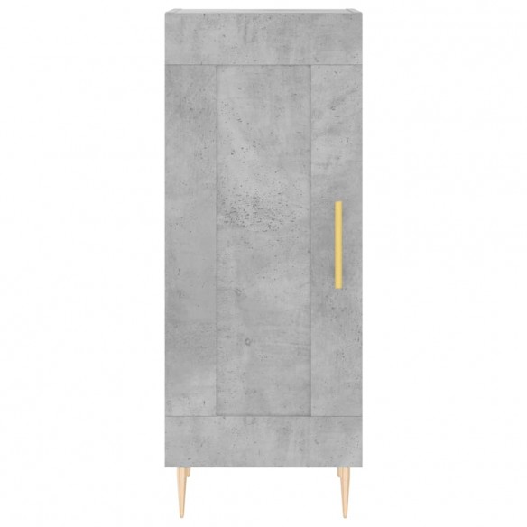 Buffet Gris béton 34,5x34x90 cm Bois d'ingénierie