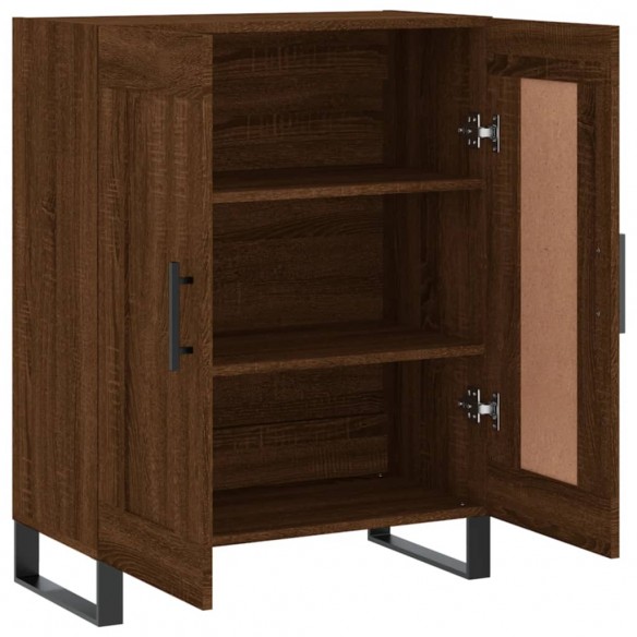 Buffet chêne marron 69,5x34x90 cm bois d'ingénierie