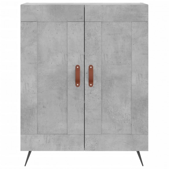 Buffet gris béton 69,5x34x90 cm bois d'ingénierie