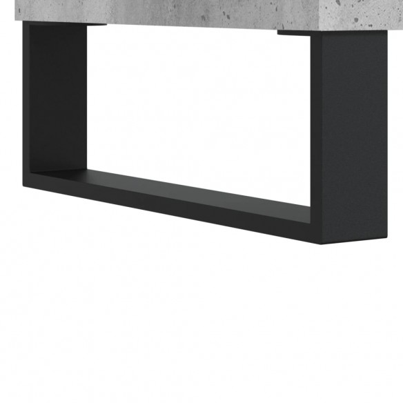 Bureau gris béton 140x50x75 cm bois d'ingénierie
