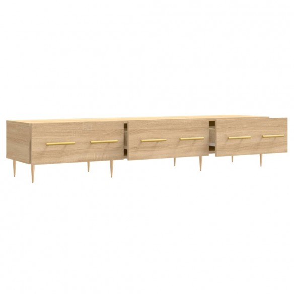 Meuble TV chêne sonoma 150x36x30 cm bois d'ingénierie