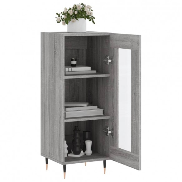 Buffet Sonoma gris 34,5x34x90 cm Bois d'ingénierie