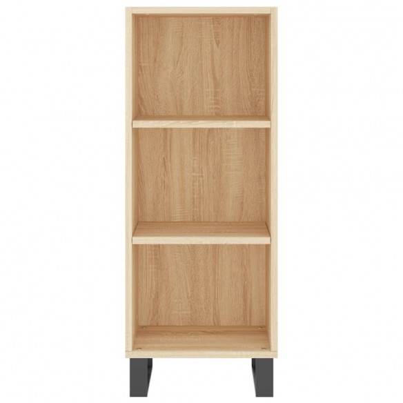 Buffet chêne sonoma 34,5x32,5x90 cm bois d'ingénierie