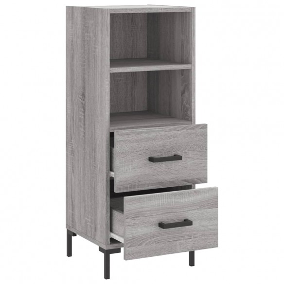 Buffet Sonoma gris 34,5x34x90 cm Bois d'ingénierie