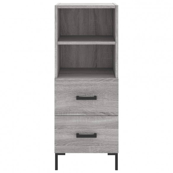 Buffet Sonoma gris 34,5x34x90 cm Bois d'ingénierie