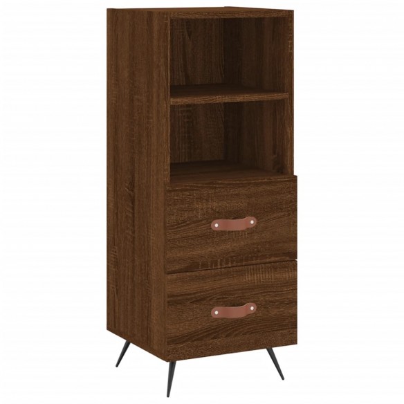 Buffet Chêne marron 34,5x34x90 cm Bois d'ingénierie