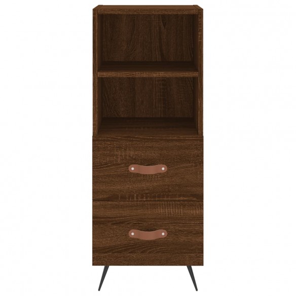 Buffet Chêne marron 34,5x34x90 cm Bois d'ingénierie