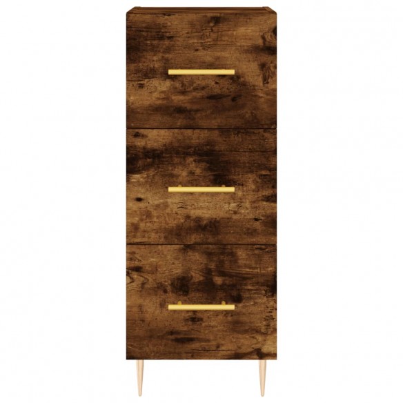 Buffet Chêne fumé 34,5x34x90 cm Bois d'ingénierie