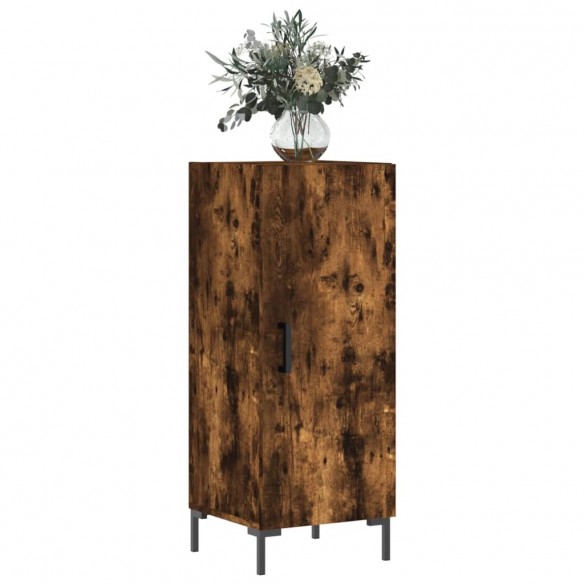 Buffet Chêne fumé 34,5x34x90 cm Bois d'ingénierie