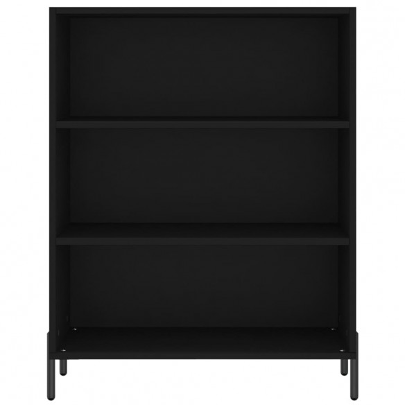 Armoire à étagères noir 69,5x32,5x90 cm bois d'ingénierie