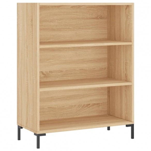 Bibliothèque chêne sonoma 69,5x32,5x90 cm bois d'ingénierie