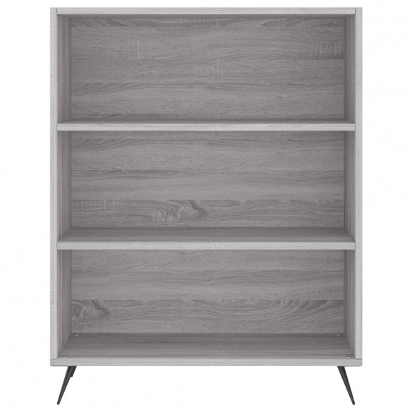 Bibliothèque sonoma gris 69,5x32,5x90 cm bois d'ingénierie