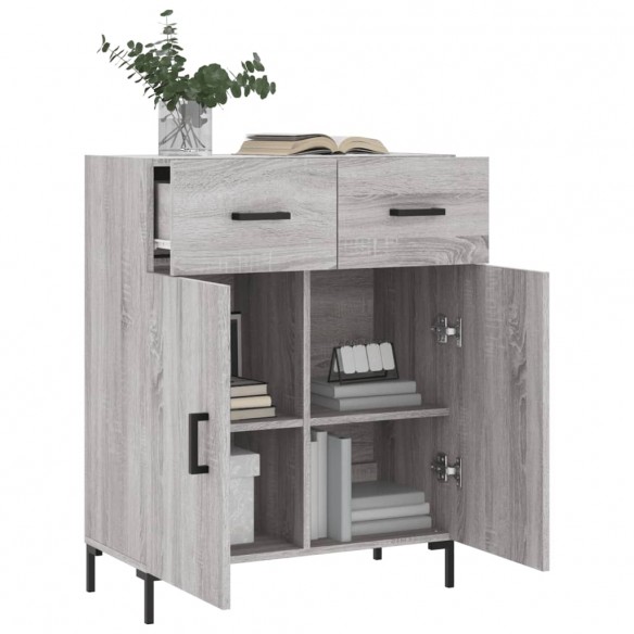 Buffet sonoma gris 69,5x34x90 cm bois d'ingénierie