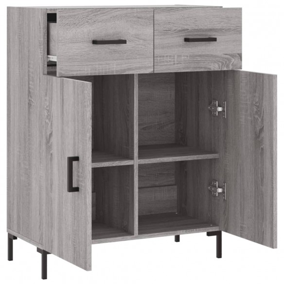 Buffet sonoma gris 69,5x34x90 cm bois d'ingénierie