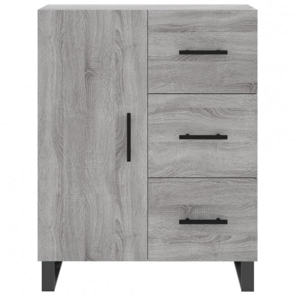 Buffet sonoma gris 69,5x34x90 cm bois d'ingénierie