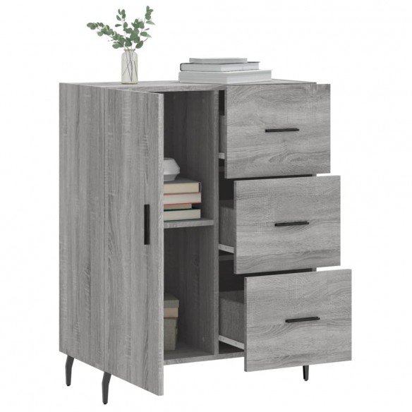 Buffet sonoma gris 69,5x34x90 cm bois d'ingénierie