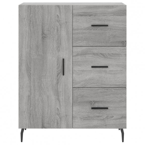 Buffet sonoma gris 69,5x34x90 cm bois d'ingénierie