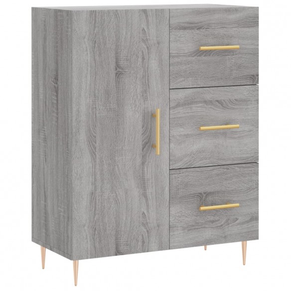 Buffet sonoma gris 69,5x34x90 cm bois d'ingénierie