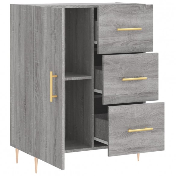 Buffet sonoma gris 69,5x34x90 cm bois d'ingénierie