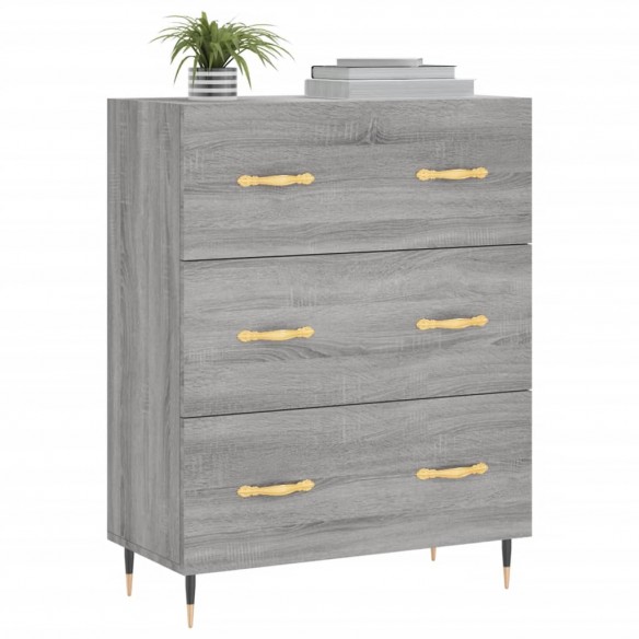 Buffet sonoma gris 69,5x34x90 cm bois d'ingénierie