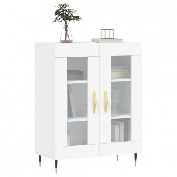 Buffet blanc 69,5x34x90 cm bois d'ingénierie