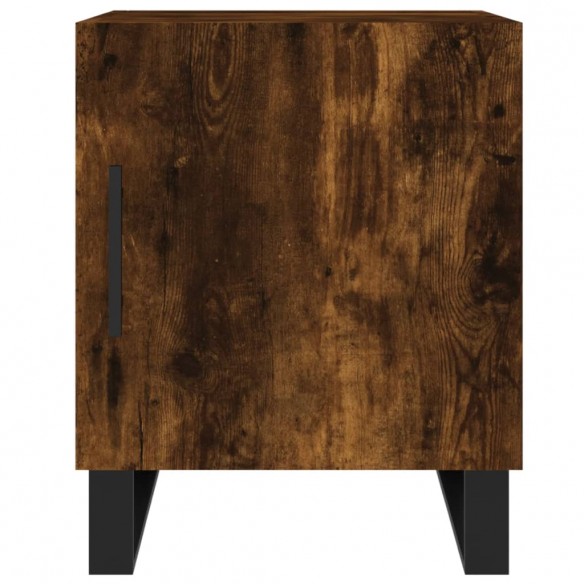 Tables de chevet 2 pcs chêne fumé 40x40x50 cm bois d'ingénierie