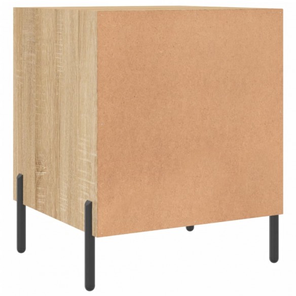 Table de chevet chêne sonoma 40x40x50 cm bois d’ingénierie