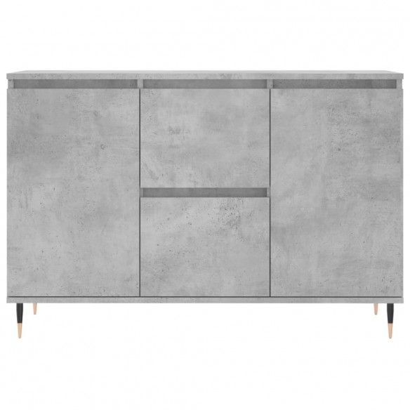 Buffet gris béton 104x35x70 cm bois d'ingénierie