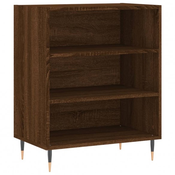 Buffet chêne marron 57x35x70 cm bois d'ingénierie