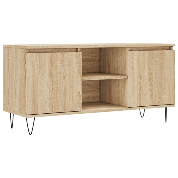 Meuble TV chêne sonoma 104x35x50 cm bois d'ingénierie