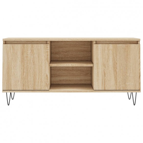 Meuble TV chêne sonoma 104x35x50 cm bois d'ingénierie