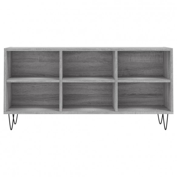 Meuble TV sonoma gris 103,5x30x50 cm bois d'ingénierie